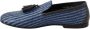 Dolce & Gabbana Blauwe geweven leren kwast loafers schoenen Blue Heren - Thumbnail 4