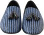 Dolce & Gabbana Blauwe geweven leren kwast loafers schoenen Blue Heren - Thumbnail 7