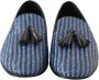 Dolce & Gabbana Blauwe geweven leren kwast loafers schoenen Blue Heren - Thumbnail 15
