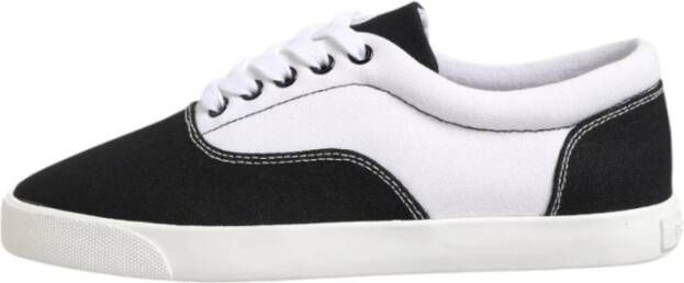 Dolce & Gabbana Zwart & Wit Canvas Sneakers