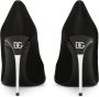 Dolce & Gabbana Elegante Zijde Blend Stiletto Hak Schoenen Black Dames - Thumbnail 14