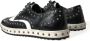 Dolce & Gabbana Zwart Wit Gestudeerde Leren Sneakers Black Heren - Thumbnail 4