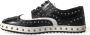 Dolce & Gabbana Zwart Wit Gestudeerde Leren Sneakers Black Heren - Thumbnail 5