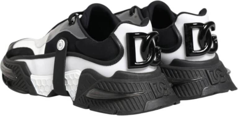 Dolce & Gabbana Zwart Wit Logo Airmaster Sneakers