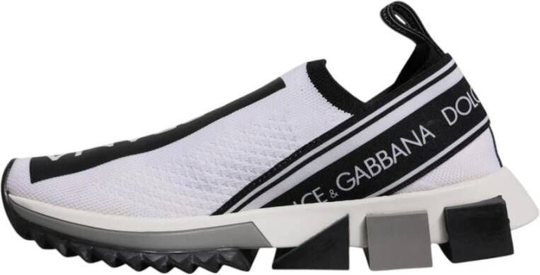 Dolce & Gabbana Zwart Wit Slip-On Sorrento Sneakers