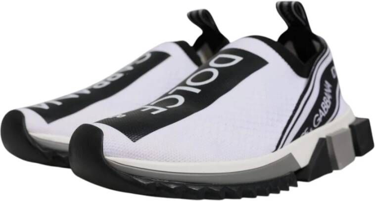 Dolce & Gabbana Zwart Wit Slip On Sorrento Sneakers