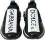 Dolce & Gabbana Black White Sorrento Sport Stretch Sneakers Zwart - Thumbnail 4