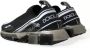 Dolce & Gabbana Black White Sorrento Sport Stretch Sneakers Zwart - Thumbnail 6