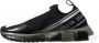 Dolce & Gabbana Black White Sorrento Sport Stretch Sneakers Zwart - Thumbnail 7