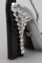 Dolce & Gabbana Zwart Zilver Kristal Dubbel Ontwerp Hoge Hakken Schoenen Multicolor Dames - Thumbnail 13