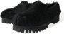 Dolce & Gabbana Zwarte Bont Leren Loafers Jurkschoenen Black Heren - Thumbnail 39