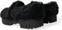 Dolce & Gabbana Zwarte Bont Leren Loafers Jurkschoenen Black Heren - Thumbnail 40