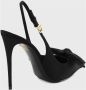 Dolce & Gabbana Zijden slingback pumps met strikdetail Black Dames - Thumbnail 6