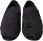 Dolce & Gabbana Zwarte Brokaat Loafers Formele Schoenen Black Heren - Thumbnail 10