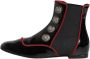 Dolce & Gabbana Zwarte Buttoned Chelsea Enkellaarzen - Thumbnail 2