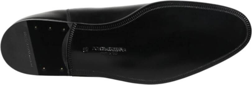 Dolce & Gabbana Zwarte Chelsea Slip On Mid Calf Laarzen