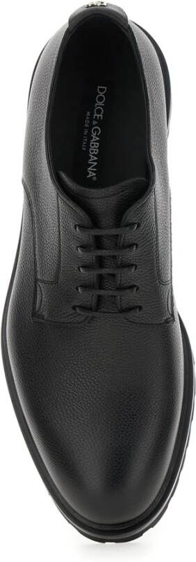 Dolce & Gabbana Zwarte Derby Veterschoenen Black Heren