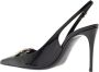 Dolce & Gabbana Glanzend Leren Slingback Pumps met Gouden Metalen DG Monogram Black Dames - Thumbnail 3