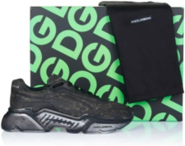 Dolce & Gabbana Zwarte Heren Sneaker Comfortabele Pasvorm
