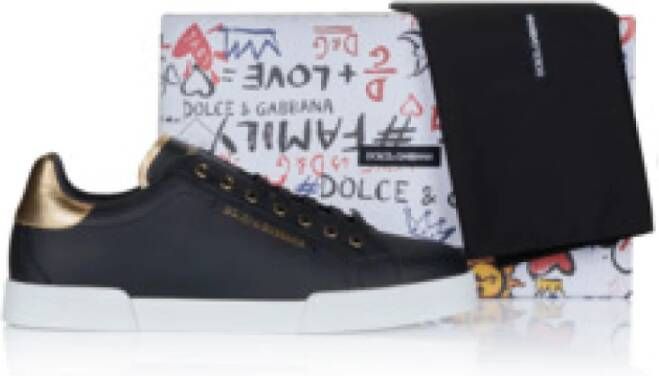 Dolce & Gabbana Zwarte herensneaker comfortabel en stijlvol