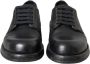 Dolce & Gabbana Zwarte Horse Leather Derby Dress Schoenen Black Heren - Thumbnail 2