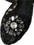 Dolce & Gabbana Zwarte Viscose Platte Schoen Strak Ontwerp Black Dames - Thumbnail 5