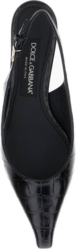 Dolce & Gabbana Zwarte Kitten Heel Décolleté Schoenen