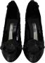 Dolce & Gabbana Floral Crystal Assepoester hakken schoenen Zwart Dames - Thumbnail 3