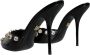 Dolce & Gabbana Parel versierde leren insteek sandalen Black Dames - Thumbnail 10
