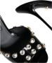 Dolce & Gabbana Parel versierde leren insteek sandalen Black Dames - Thumbnail 13