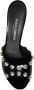 Dolce & Gabbana Parel versierde leren insteek sandalen Black Dames - Thumbnail 14