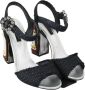 Dolce & Gabbana Zwarte LED Sandalen Schoenen Enkelband Black Dames - Thumbnail 5