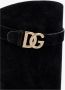 Dolce & Gabbana Zwarte Laarzen met Metalen Monogram - Thumbnail 2