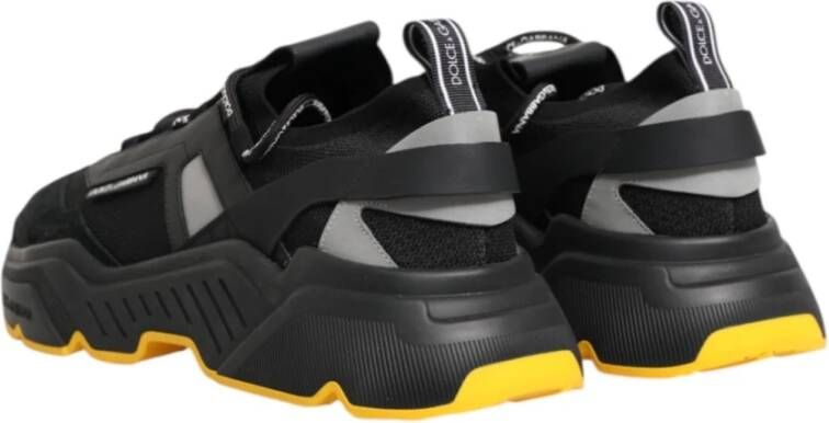 Dolce & Gabbana Zwarte lage top heren sneakers schoenen