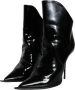 Dolce & Gabbana Zwarte Patentleren Logo Enkellaarzen Black Dames - Thumbnail 9