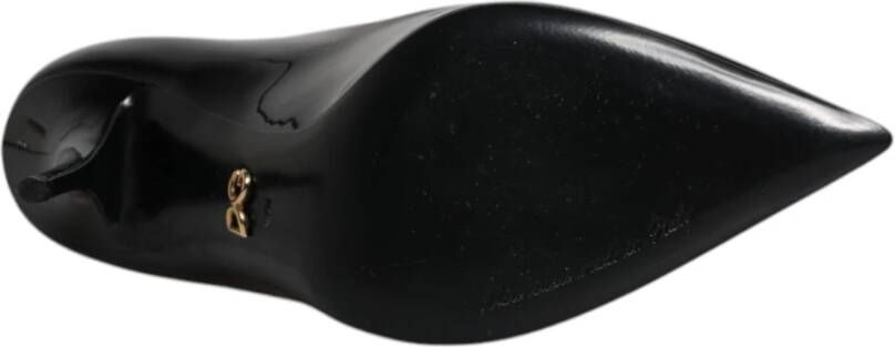 Dolce & Gabbana Zwarte Lakleren Hoge Hakken Pumps