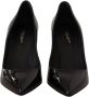 Dolce & Gabbana Prachtige Zwarte Leren Hoge Hakken Black Dames - Thumbnail 2