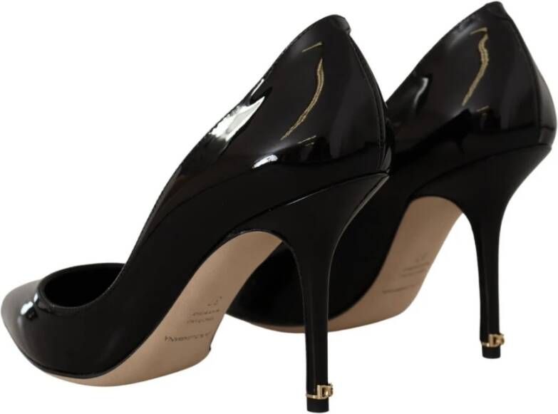 Dolce & Gabbana Zwarte Lakleren Hoge Hakken Pumps Black Dames