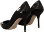 Dolce & Gabbana Prachtige Zwarte Leren Hoge Hakken Black Dames - Thumbnail 10