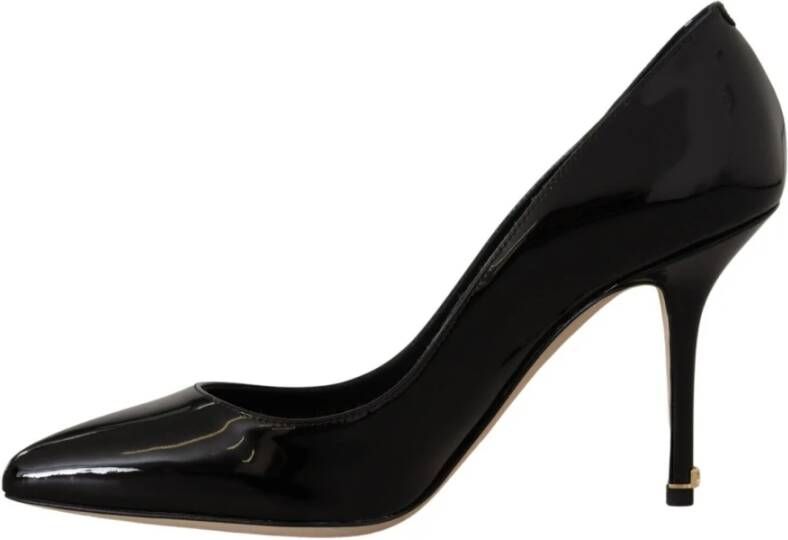 Dolce & Gabbana Zwarte Lakleren Hoge Hakken Pumps Black Dames