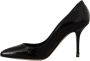Dolce & Gabbana Prachtige Zwarte Leren Hoge Hakken Black Dames - Thumbnail 5