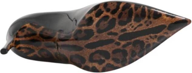 Dolce & Gabbana Zwarte Lakleren Logo Hakken Pumps