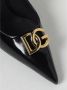 Dolce & Gabbana Zwarte Leren Rits Hakken Pumps Black Dames - Thumbnail 8