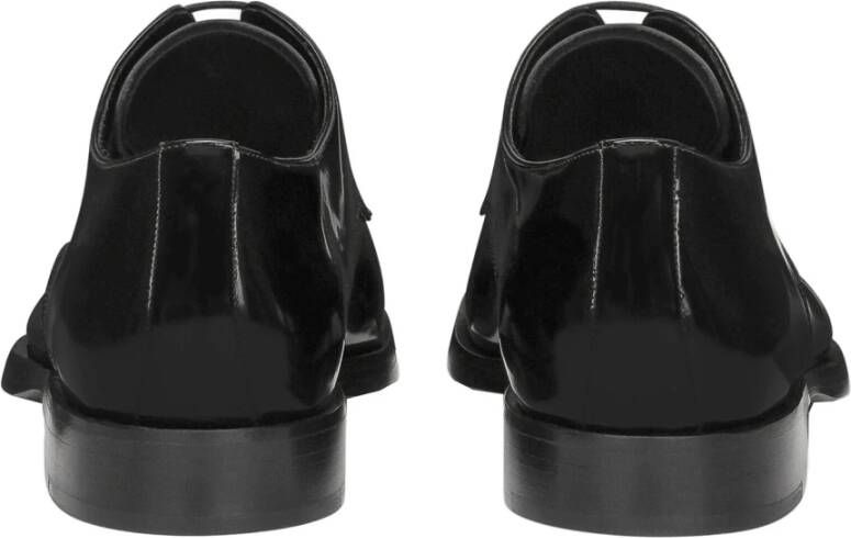 Dolce & Gabbana Zwarte Lakleren Veterschoenen Black Heren