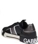 Dolce & Gabbana Zwarte leren Custom 2.0 sneakers Black Heren - Thumbnail 4