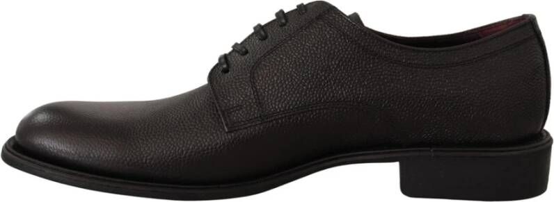 Dolce & Gabbana Zwarte Leren Derby Formele Schoenen