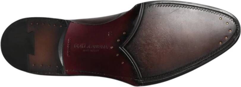 Dolce & Gabbana Zwarte leren Derby formele schoenen