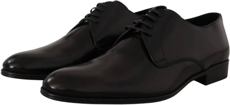 Dolce & Gabbana Zwarte leren Derby formele schoenen Black Heren