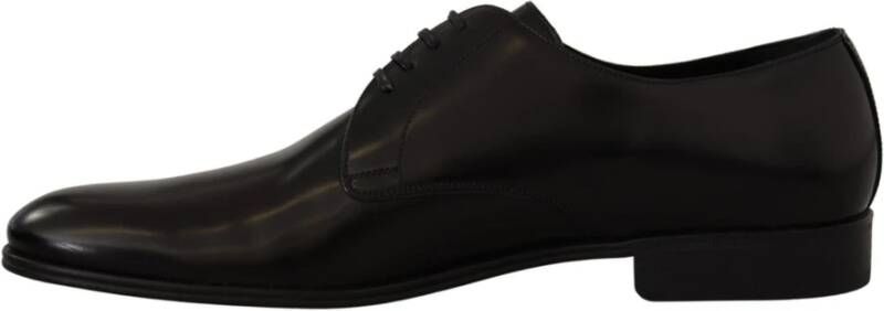 Dolce & Gabbana Zwarte leren Derby formele schoenen Black Heren