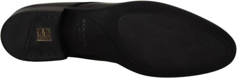 Dolce & Gabbana Zwarte leren Derby formele schoenen Black Heren